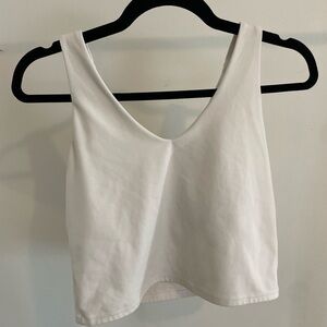 White Sleeveless Women's Top workout